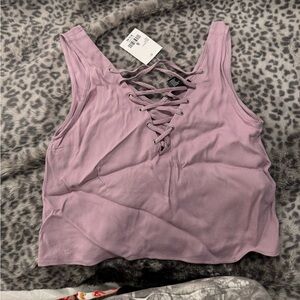 Forever 21 purple thread tank top